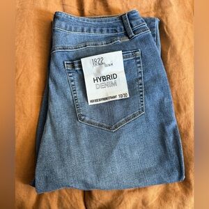 1822 denim womens Hybrid Denim jeans High Rise Boyfriend Straight Size 10 30 NWT